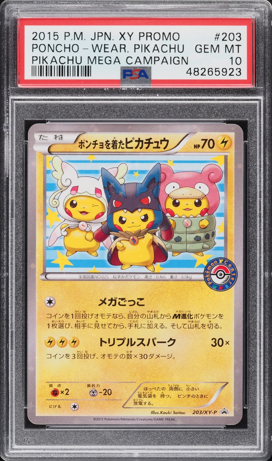 Poncho-Wear Pikachu