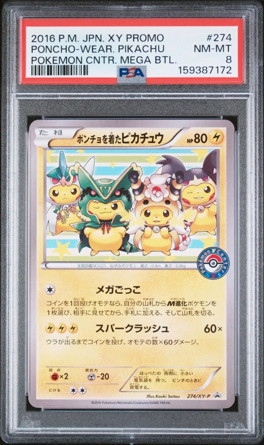 Poncho-Wear Pikachu