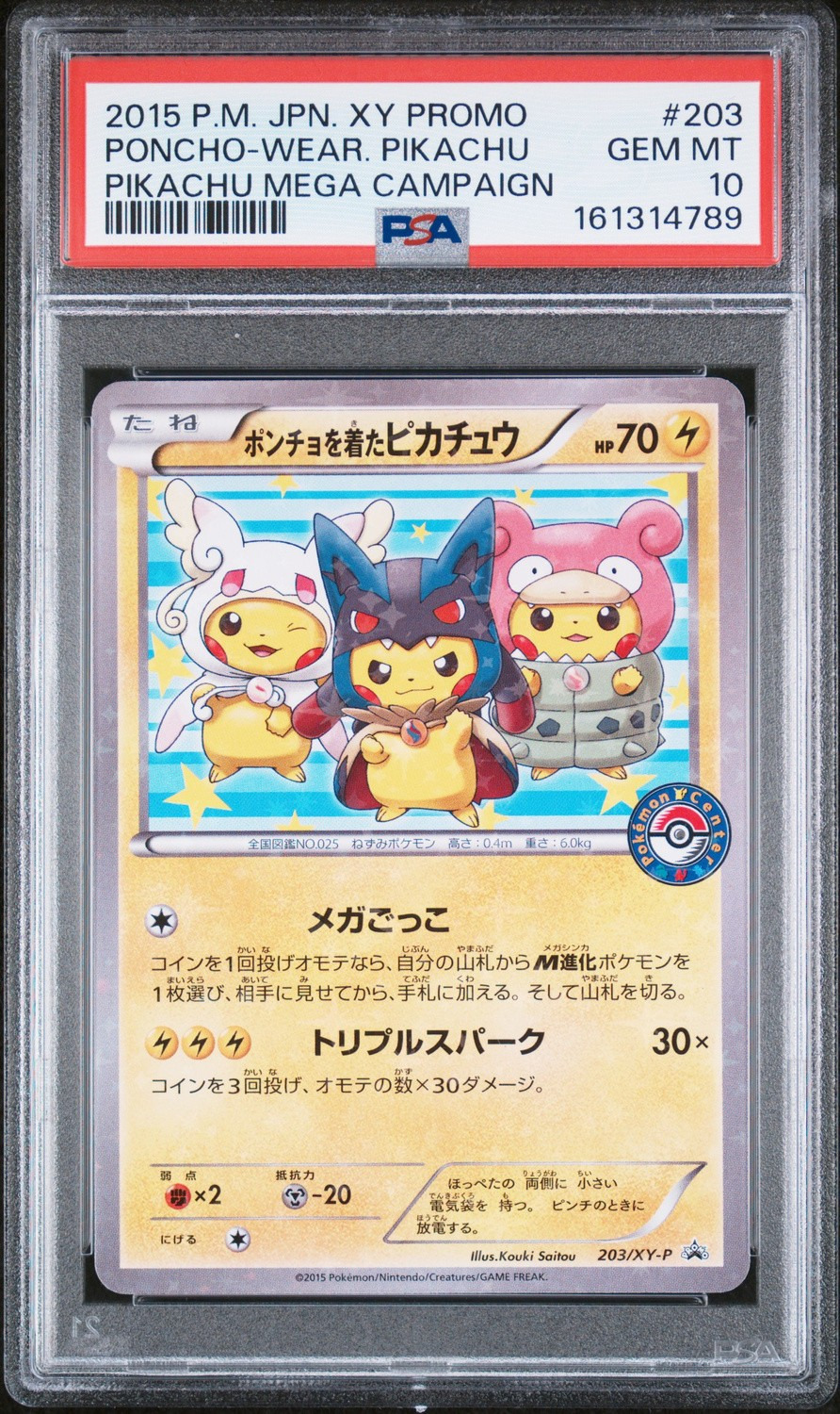 Poncho-Wear Pikachu