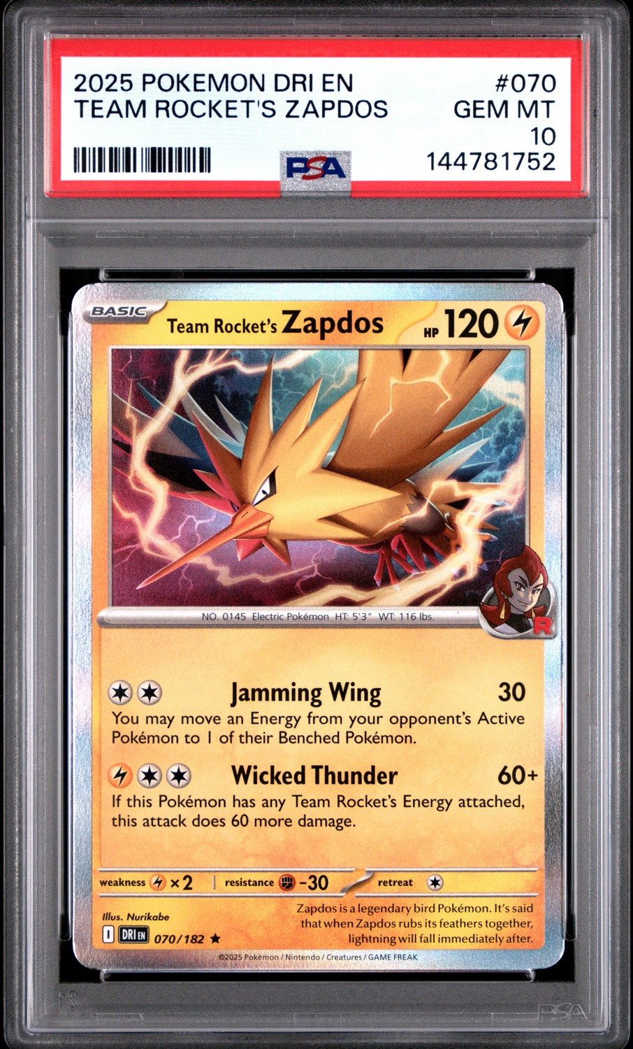 TEAM ROCKET'S ZAPDOS