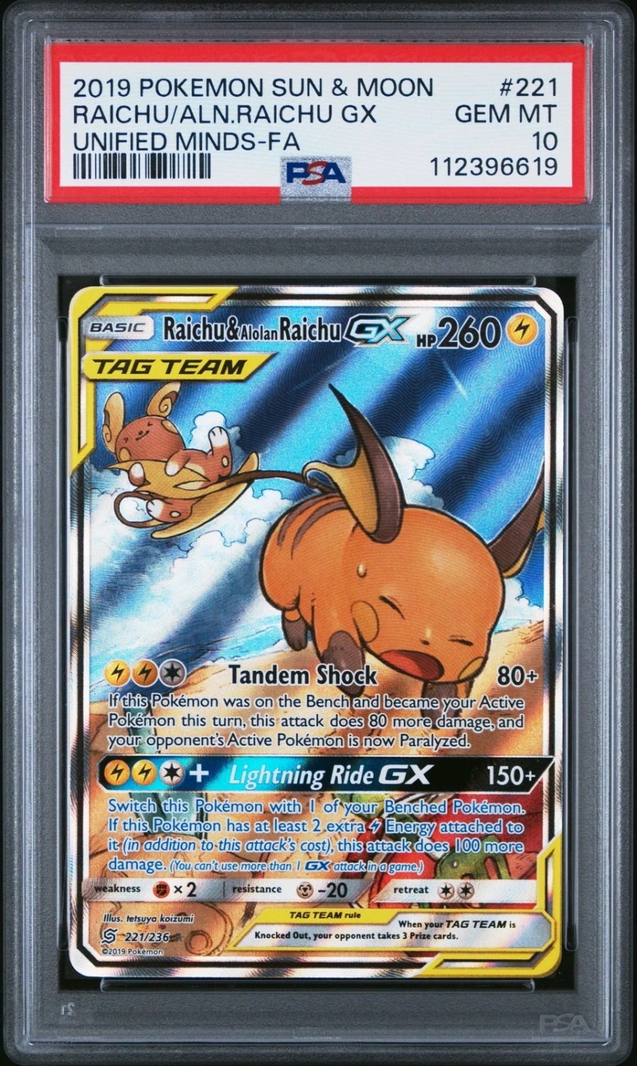 Raichu & Alolan Raichu GX