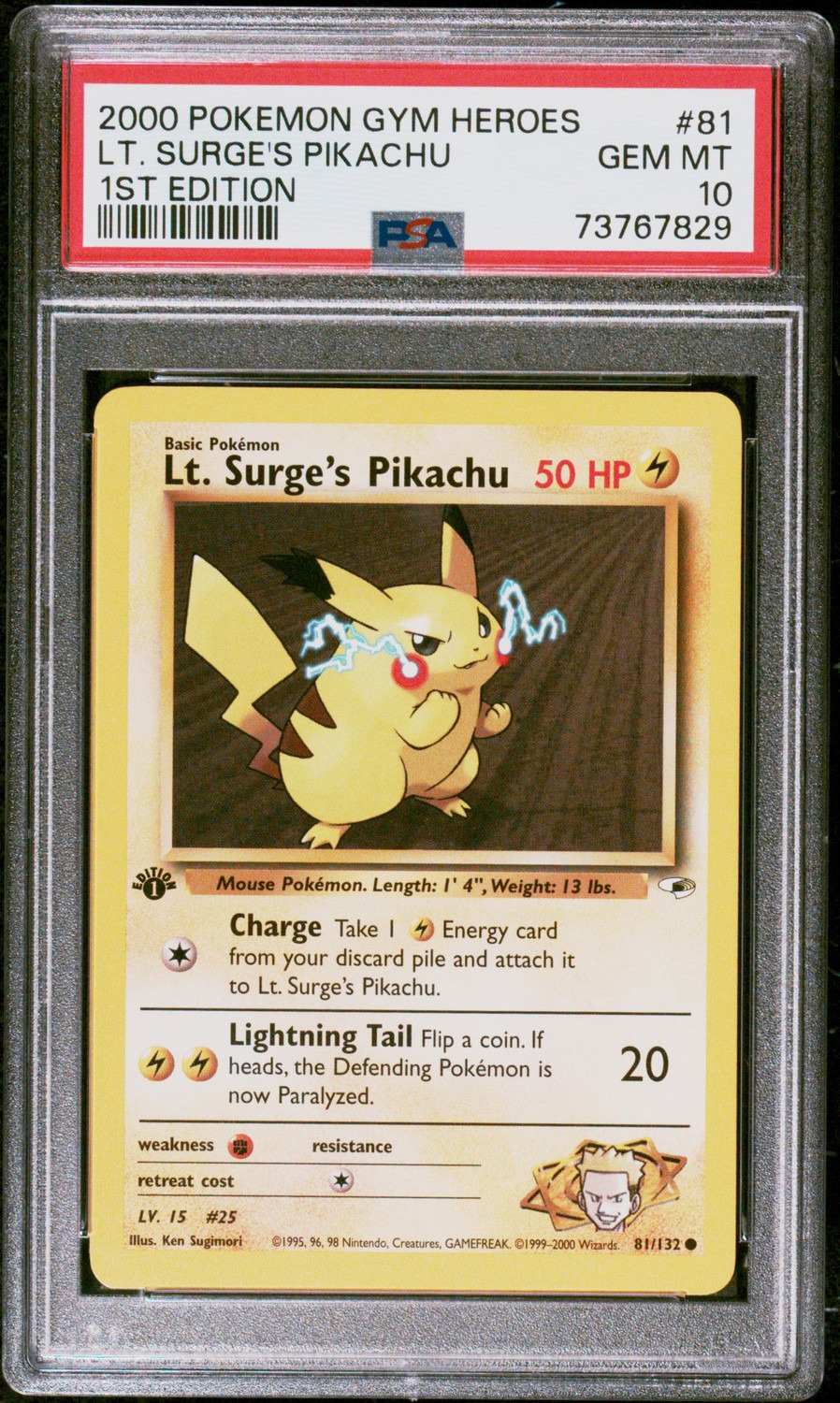 Lt. Surge's Pikachu