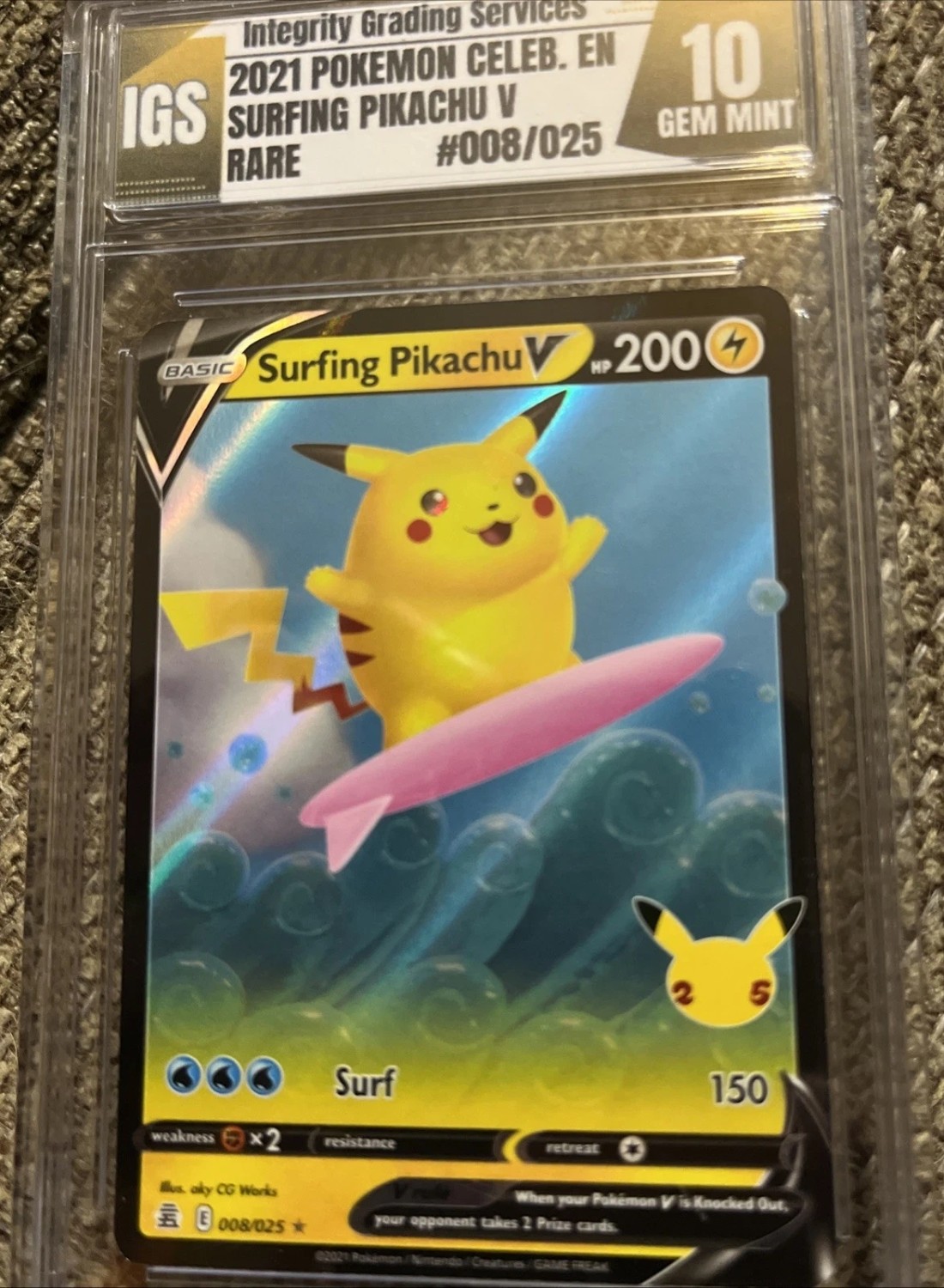 Surfing Pikachu V