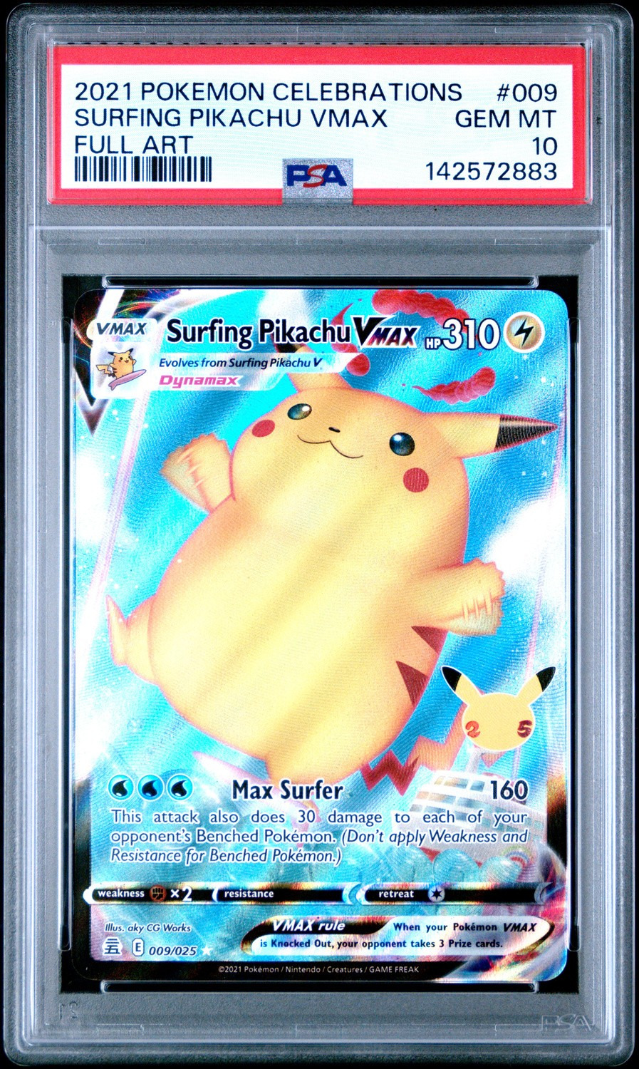 Surfing Pikachu VMAX