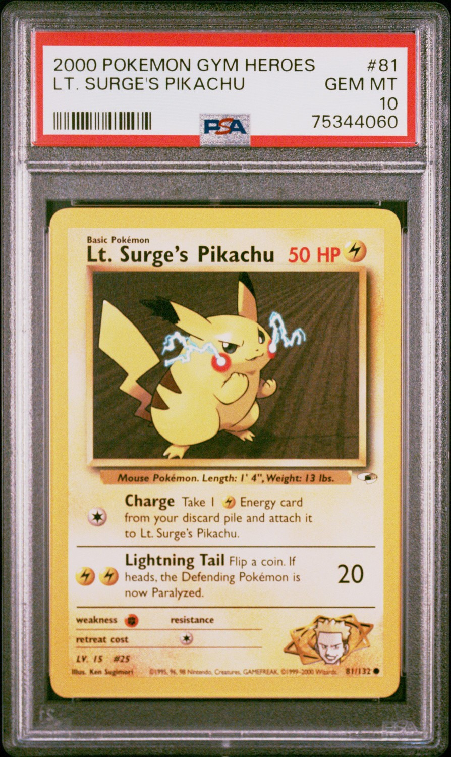 Lt. Surge's Pikachu