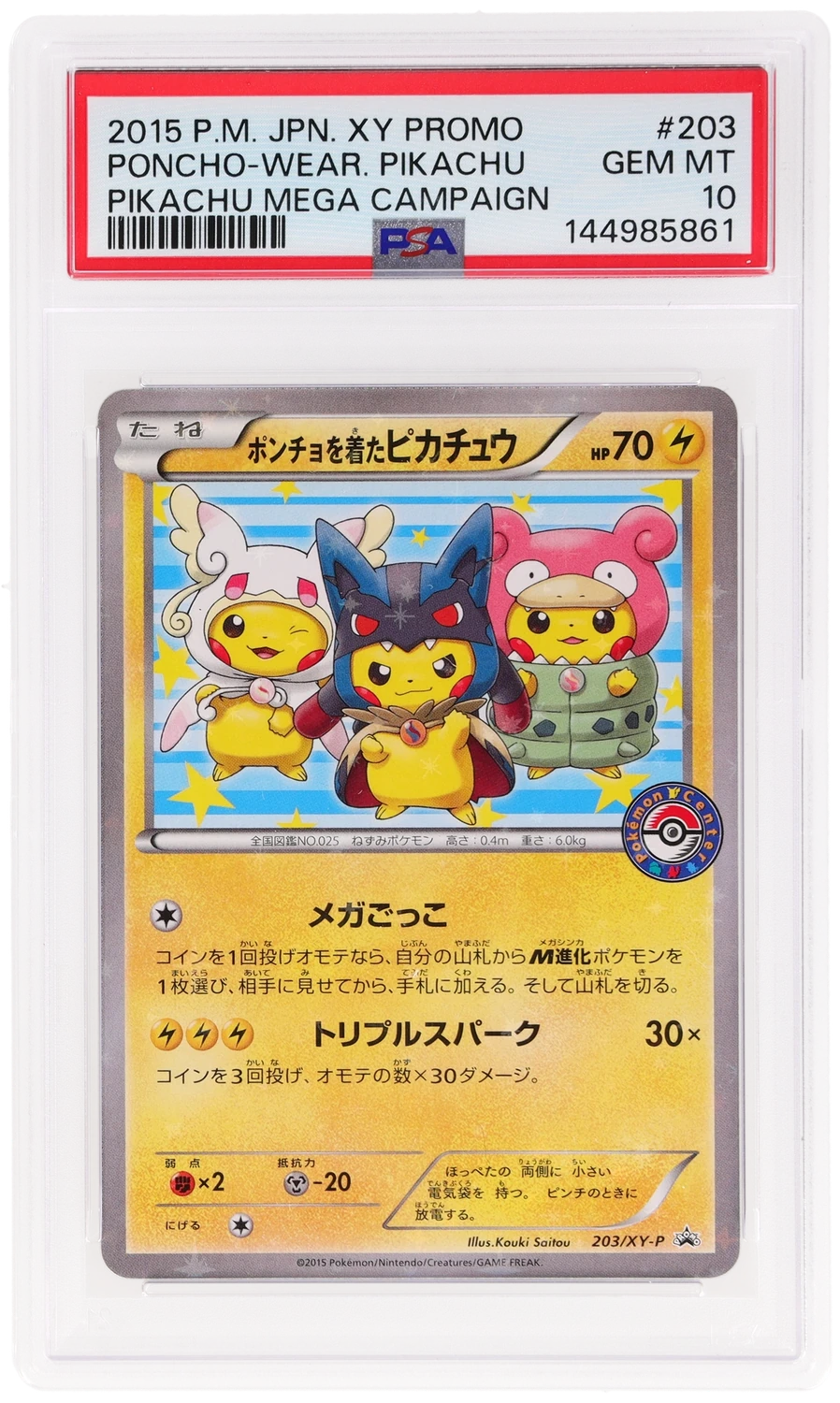 Poncho-Wear Pikachu