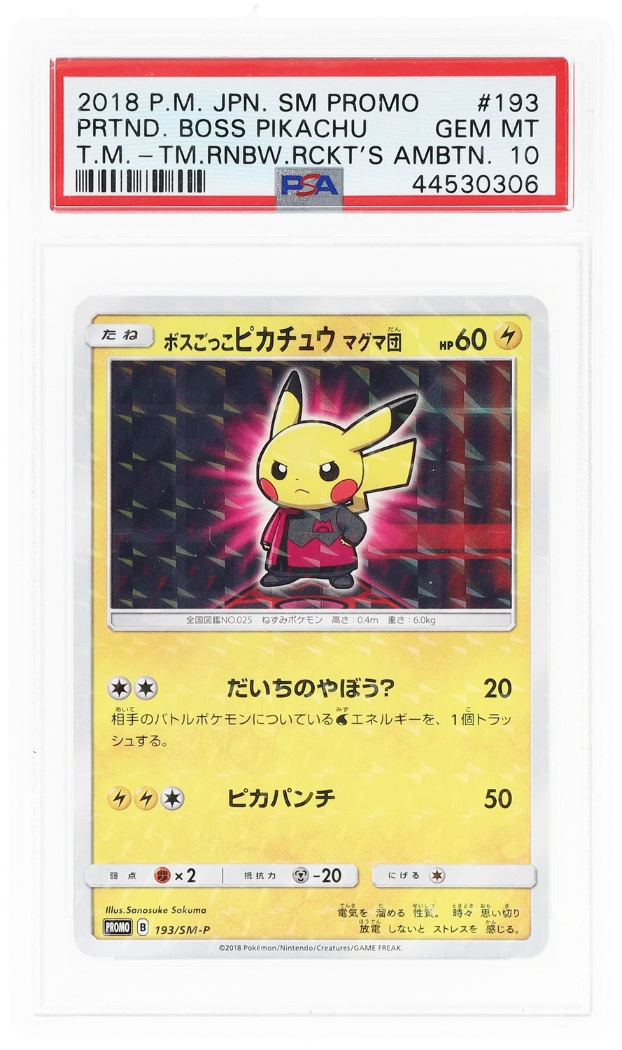 Pretend Boss Pikachu