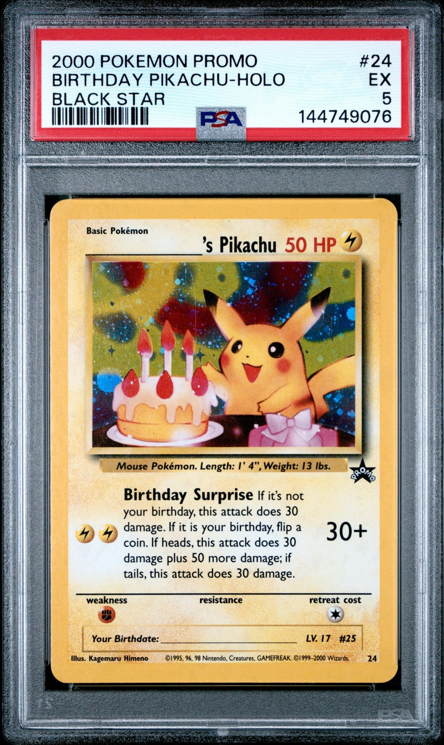 BIRTHDAY PIKACHU