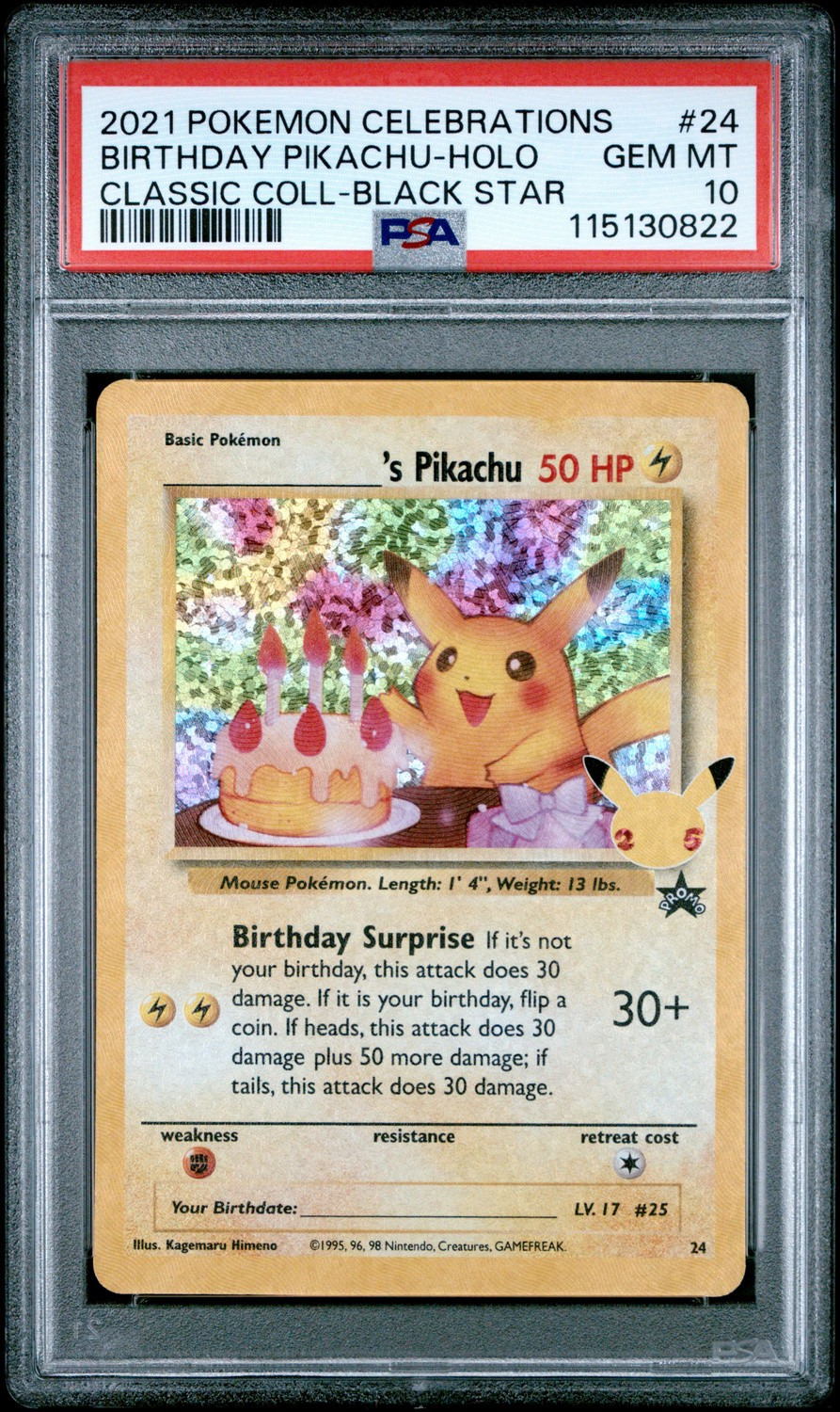 Birthday Pikachu