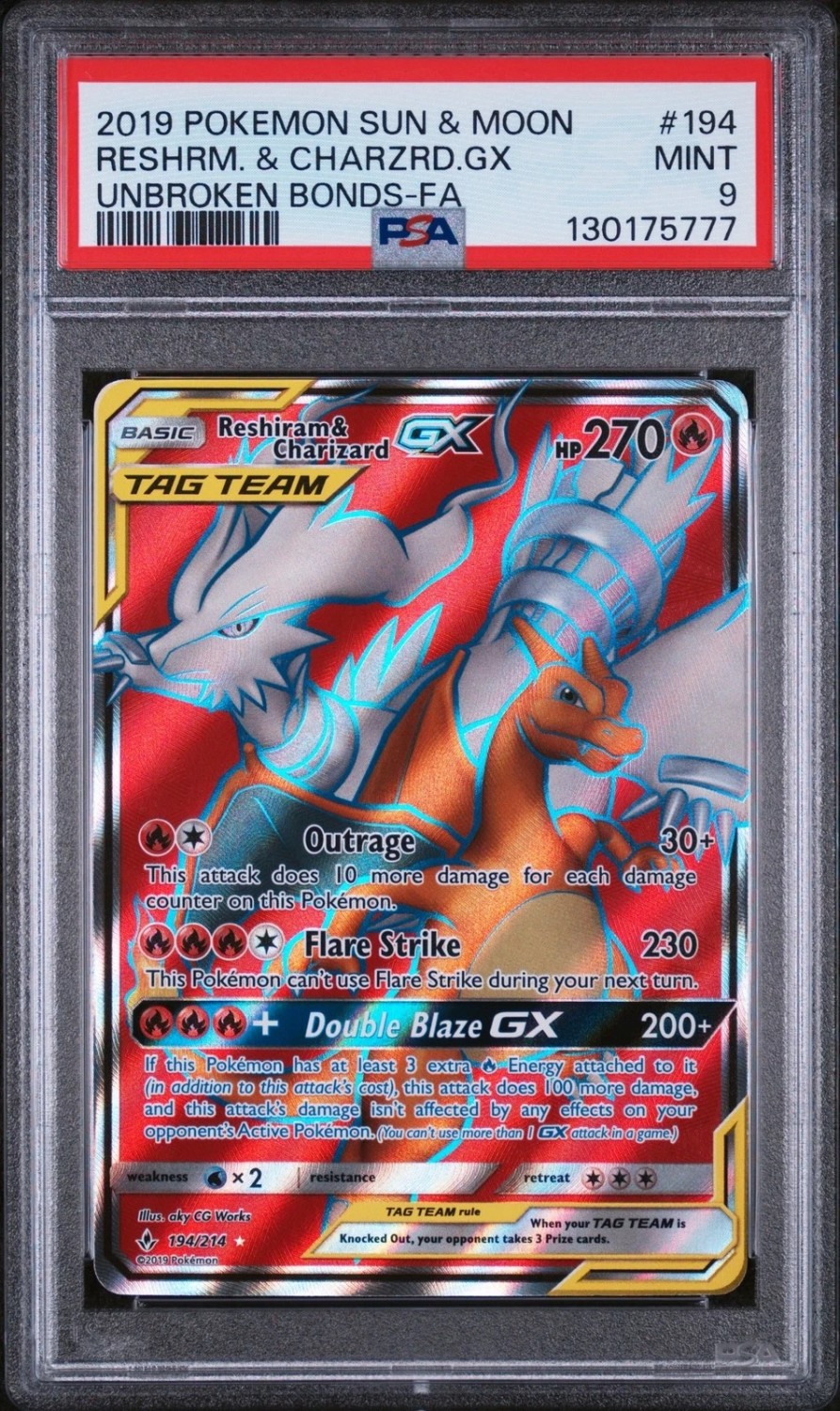 Reshiram & Charizard GX