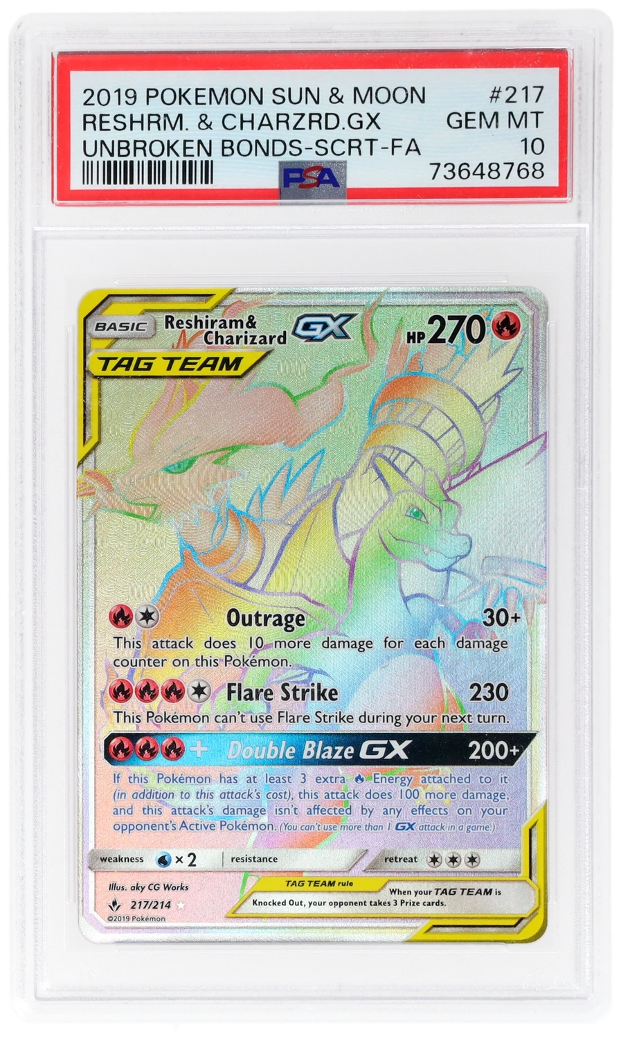 Reshiram & Charizard GX
