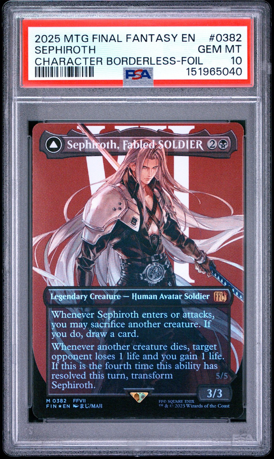 Sephiroth, Fabled SOLDIER