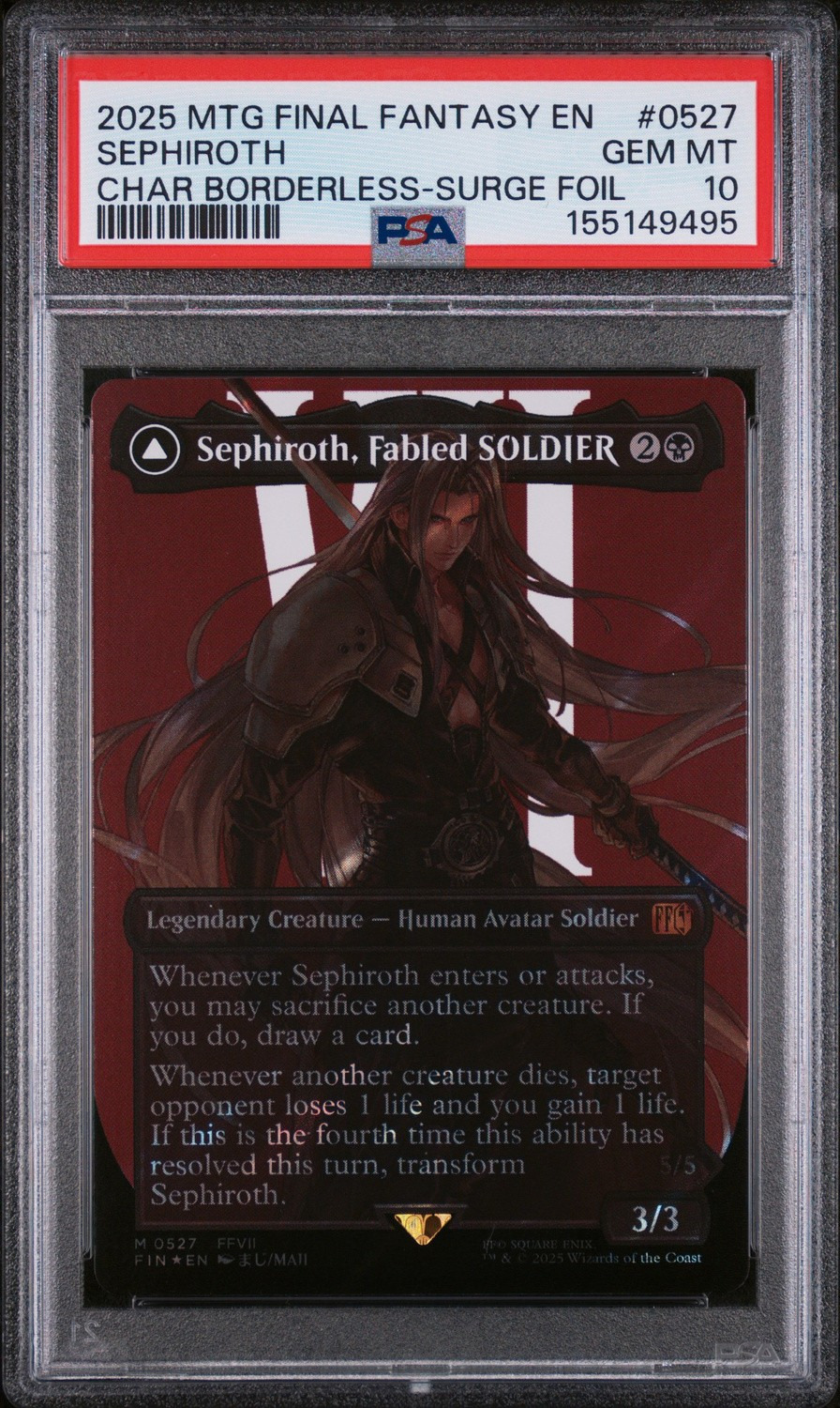 Sephiroth, Fabled SOLDIER // Sephiroth, One-Winged Angel BORDERLESS SURGE FOIL M