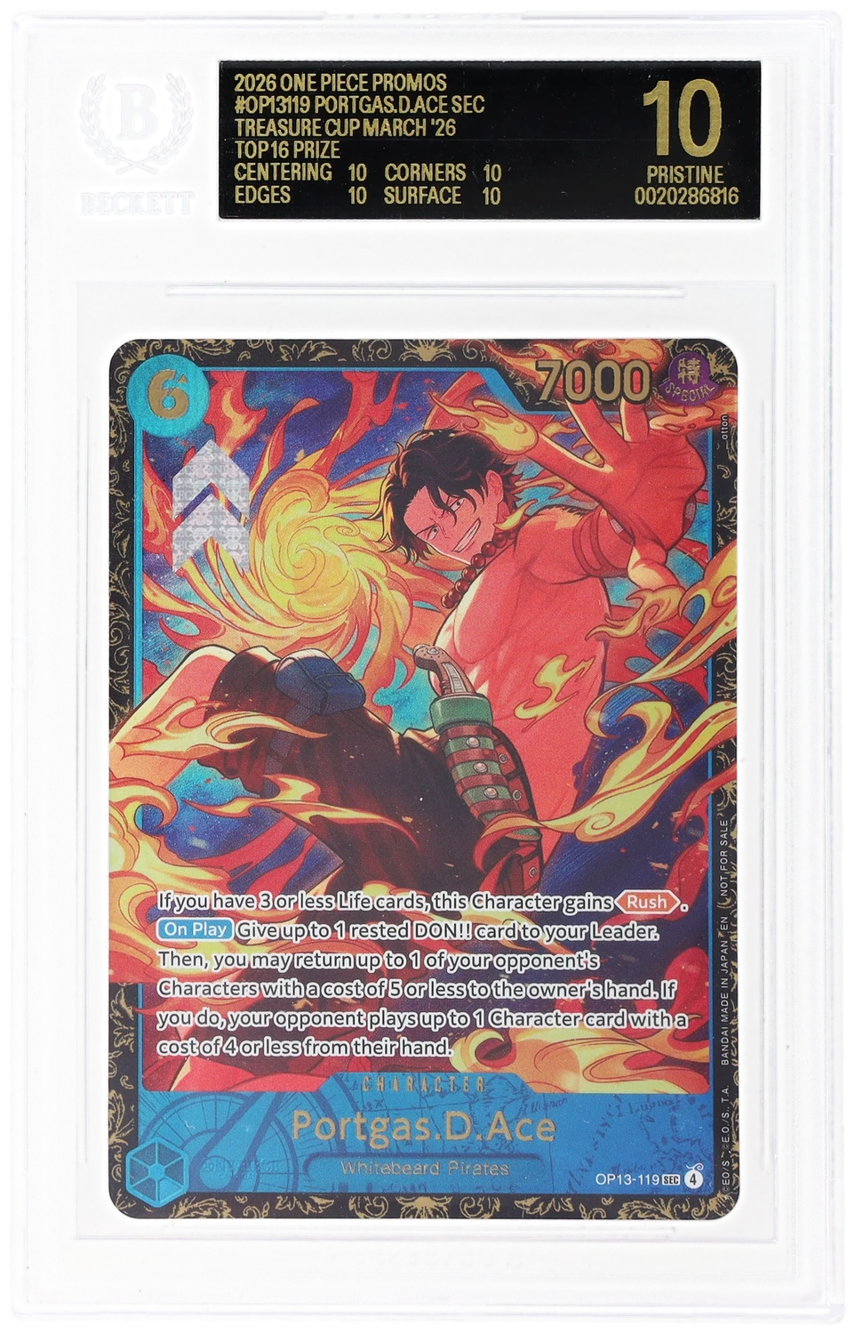 Portgas.D.Ace SEC/(Treasure Cup March '26 Top 16 Prize)