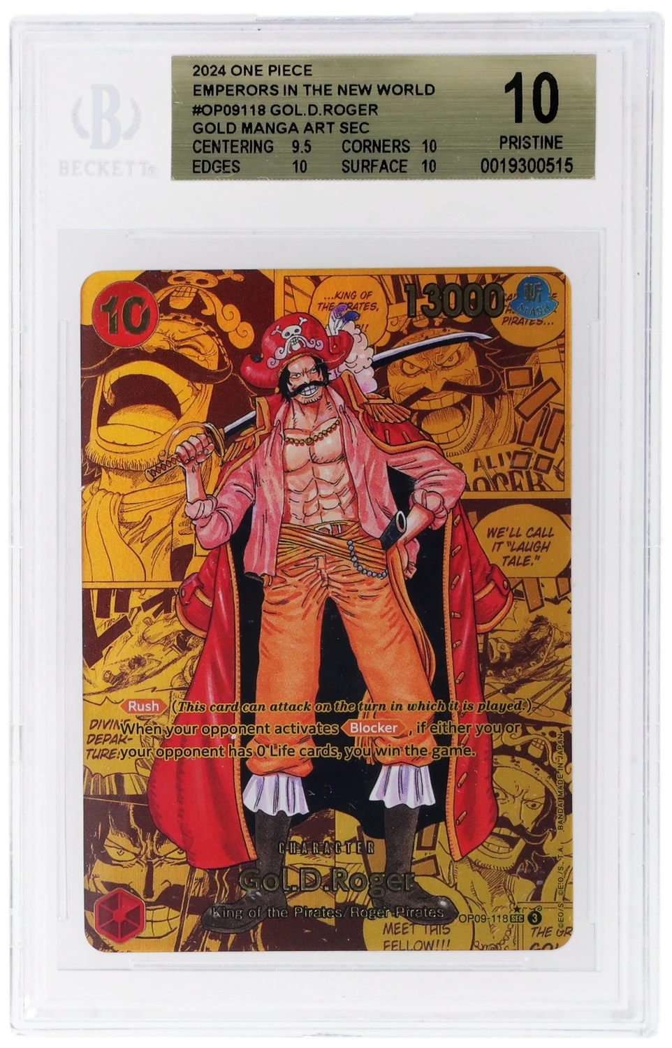 Gol.D.Roger GOLD MANGA ART SEC