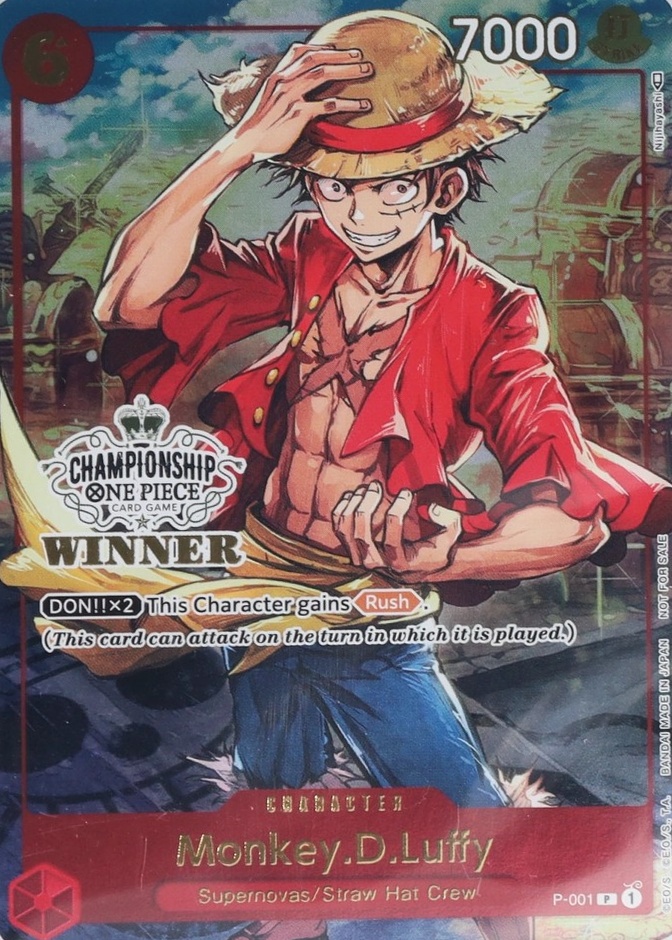 Event Official Prize Serialized Top