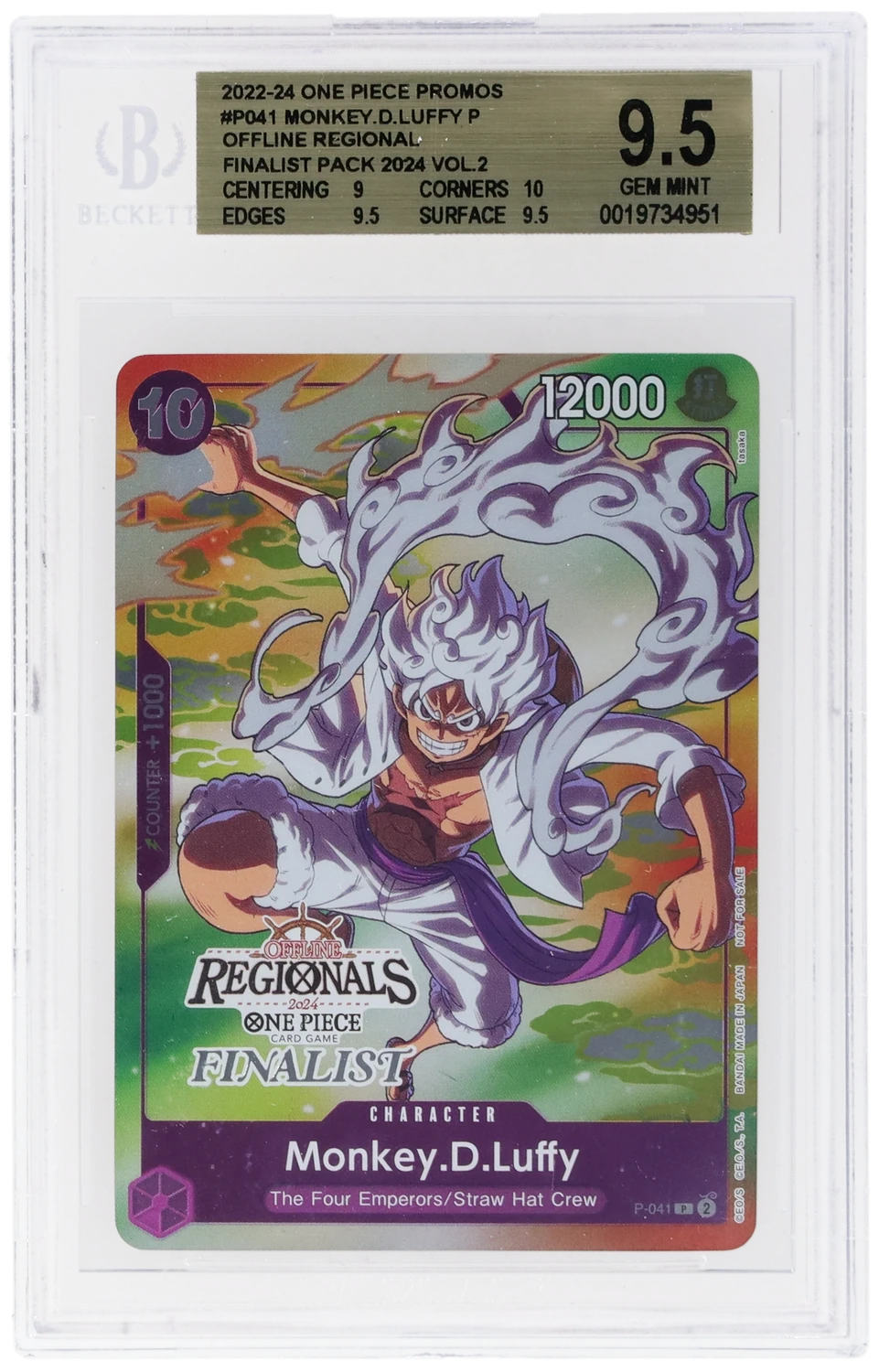 Monkey.D.Luffy P/(Online Regional Finalist Pack 2024 Vol.2)