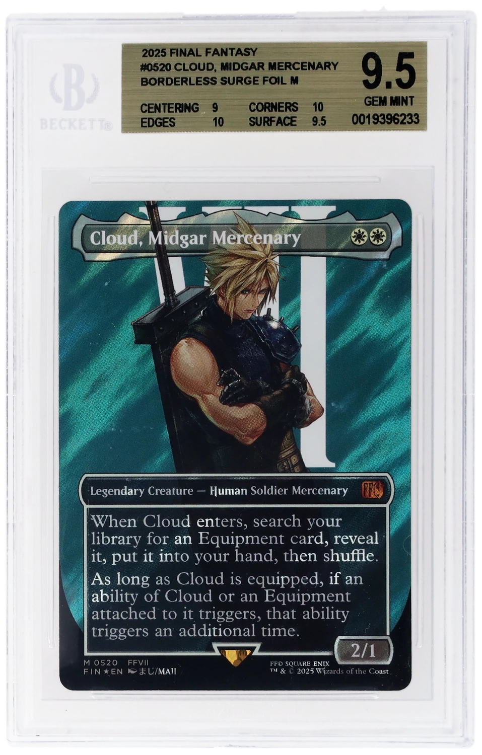 Cloud, Midgar Mercenary BORDERLESS SURGE FOIL M
