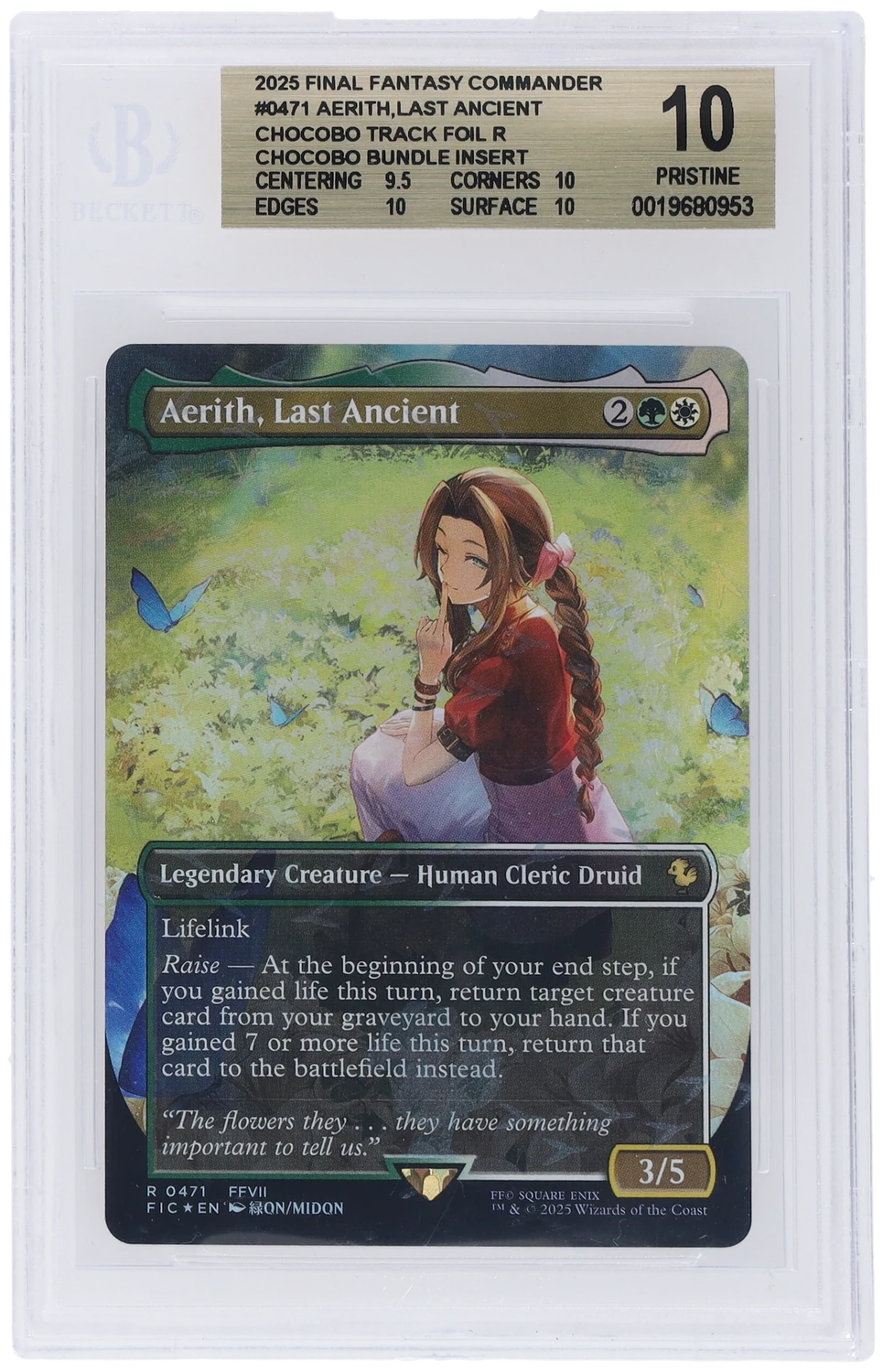 Aerith, Last Ancient CHOCOBO TRACK FOIL R/(Chocobo Bundle Insert)