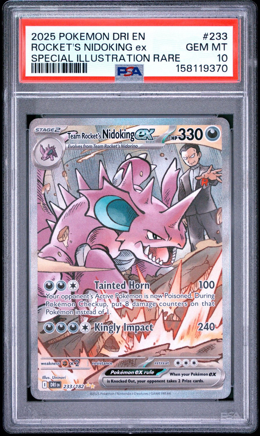 ROCKET'S NIDOKING ex