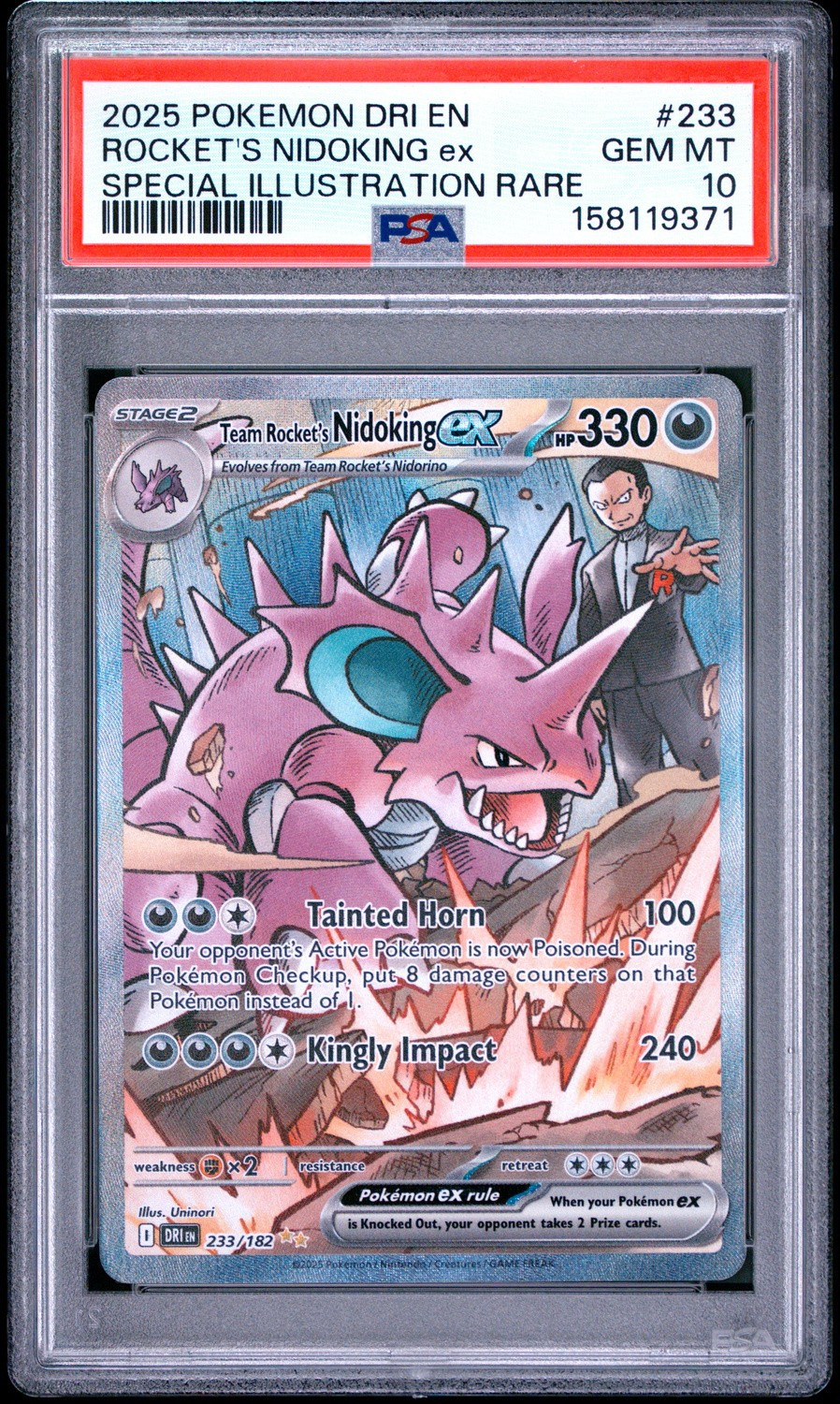 ROCKET'S NIDOKING ex