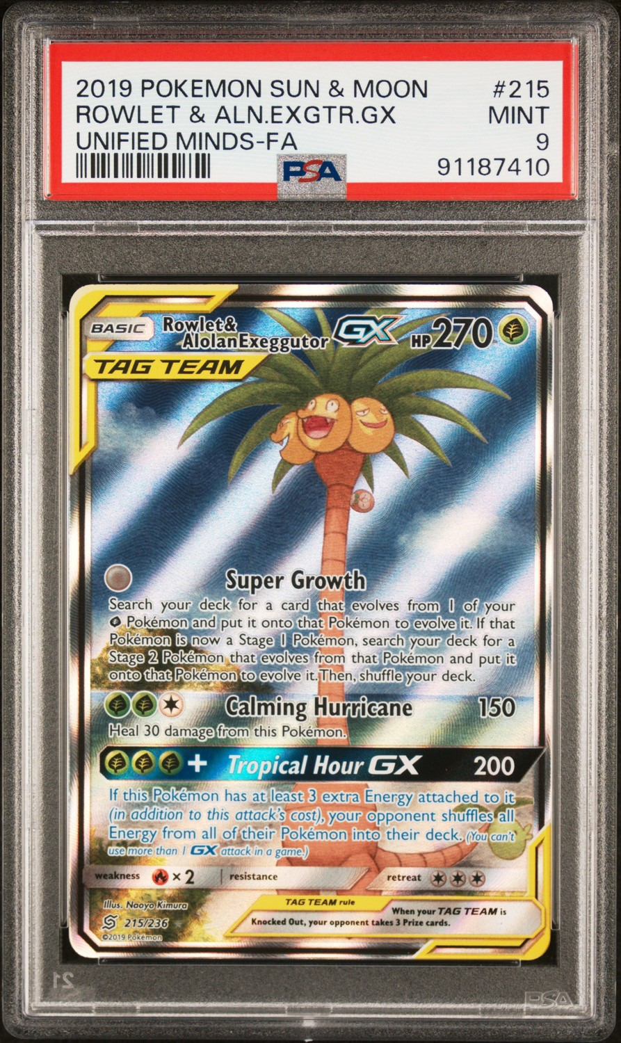 Rowlet & Alolan Exeggutor GX