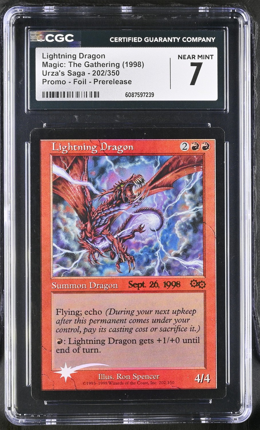 Lightning Dragon FOIL R/(Prerelease)