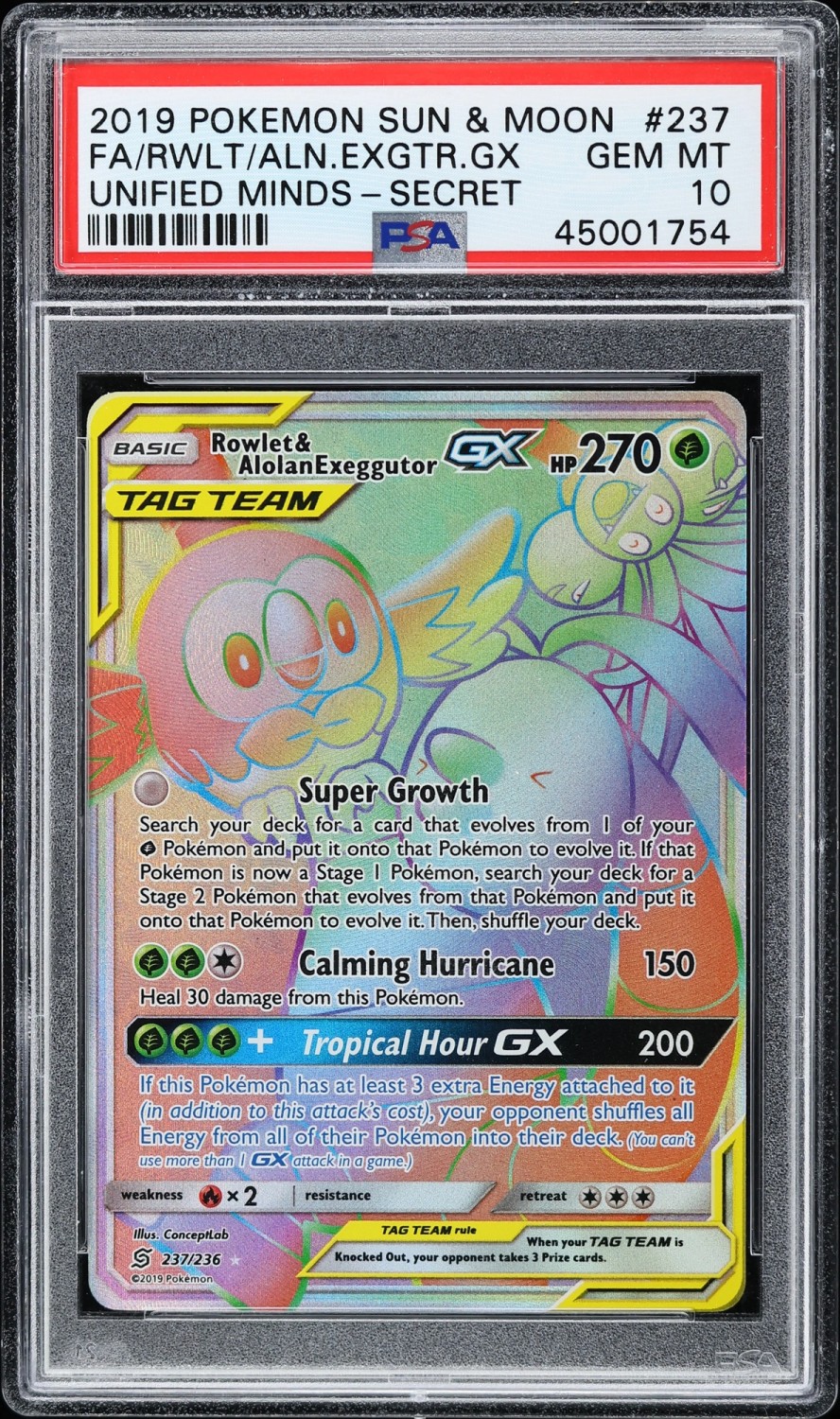 Rowlet & Alolan Exegguitor GX