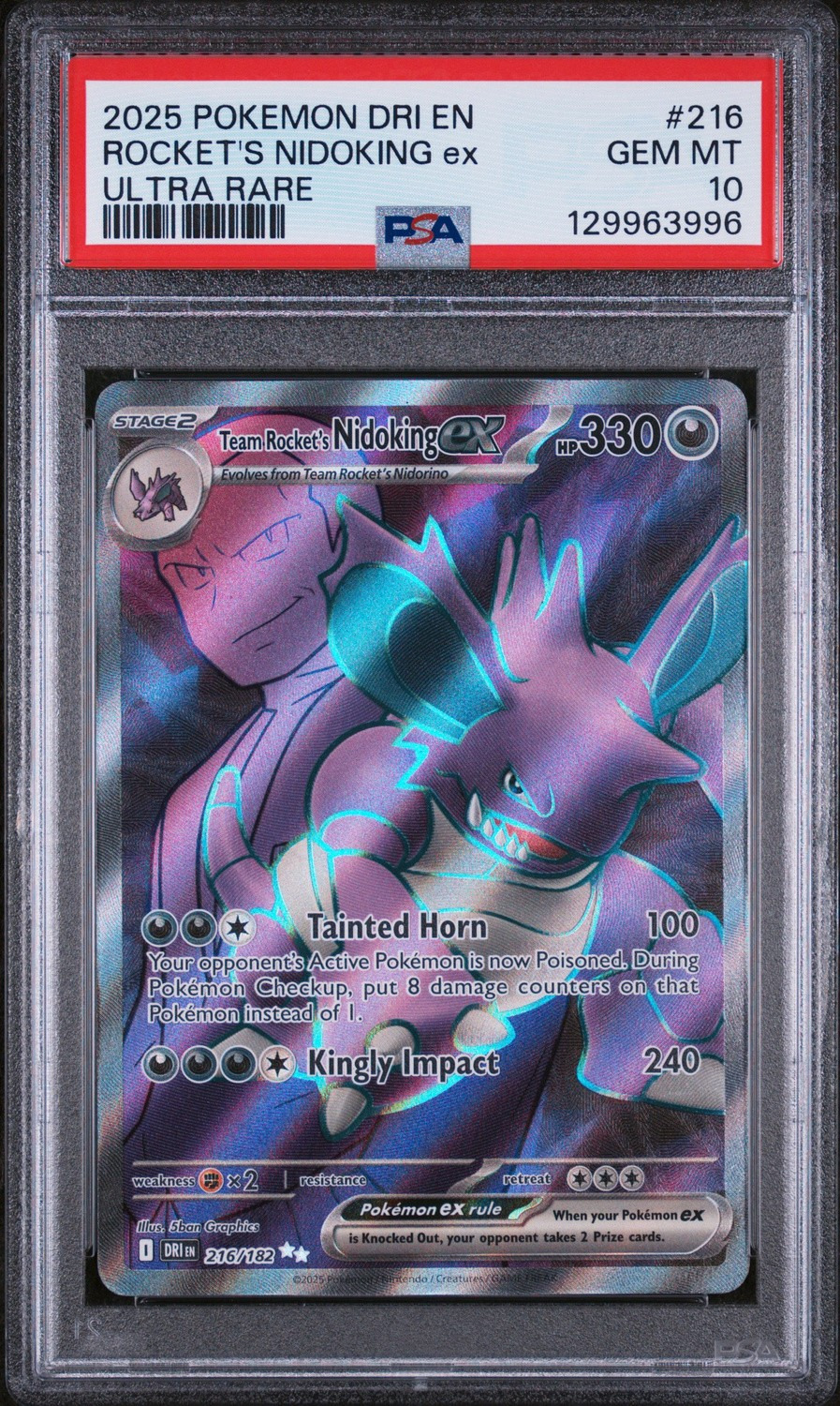 ROCKET'S NIDOKING ex