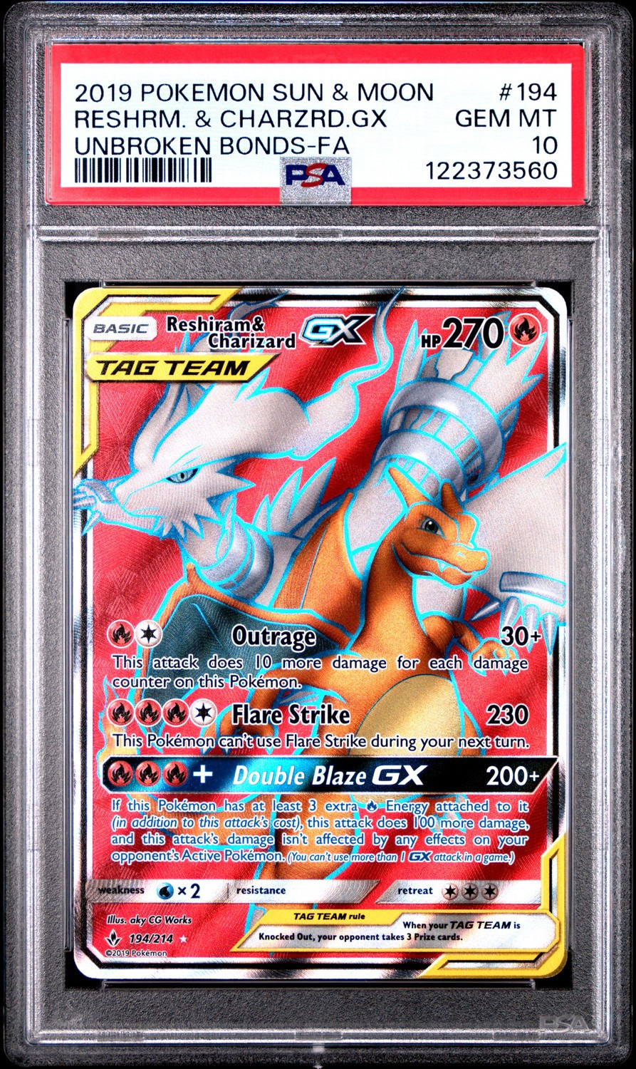 Reshiram & Charizard GX