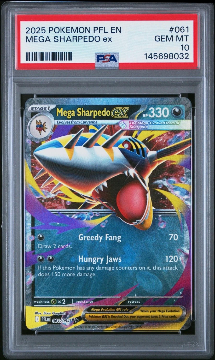 MEGA SHARPEDO ex