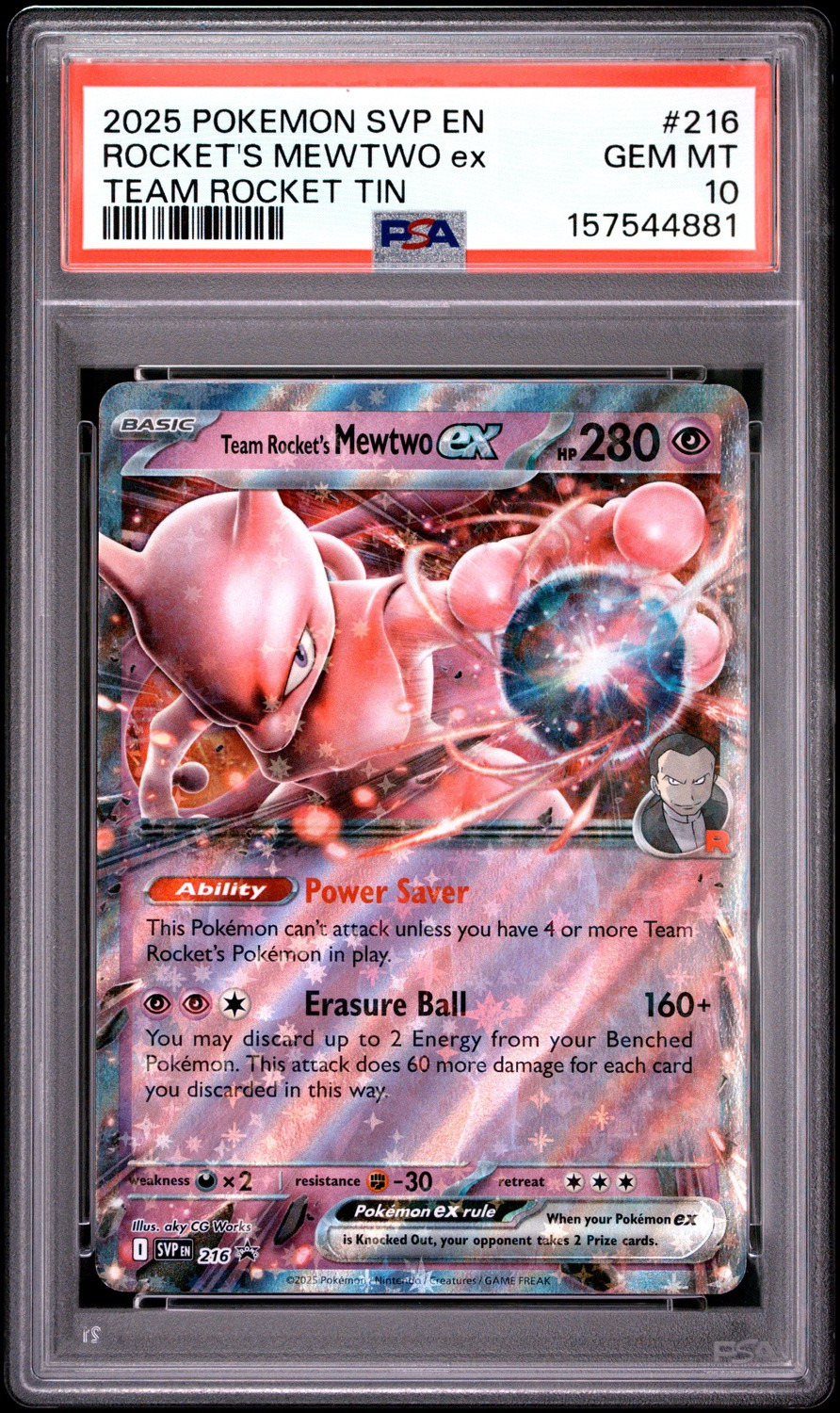 ROCKET'S MEWTWO ex