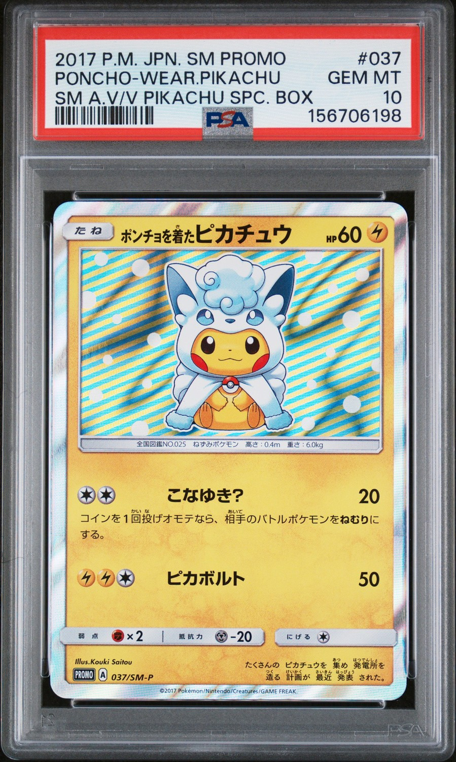 Poncho-Wearing Pikachu