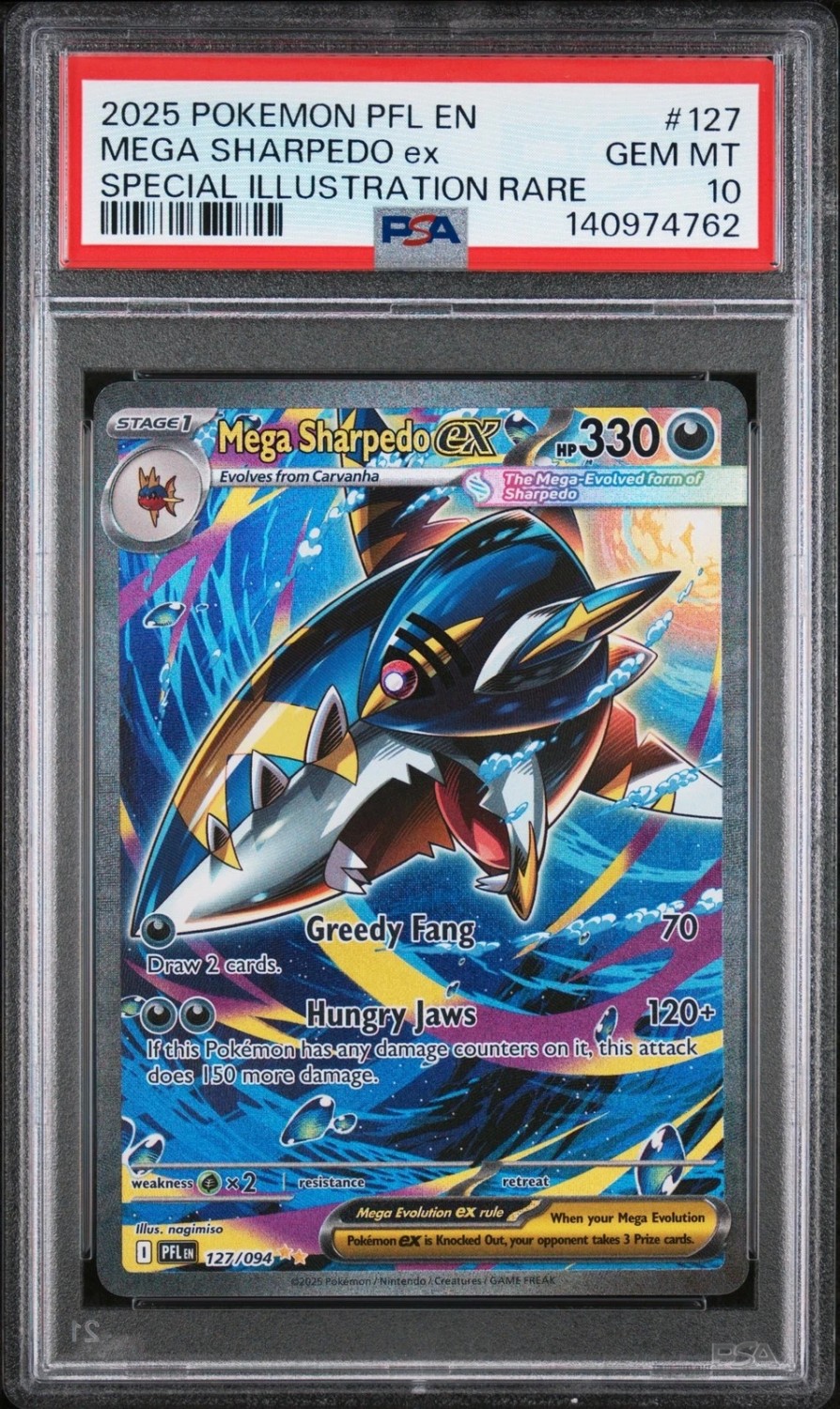 MEGA SHARPEDO ex