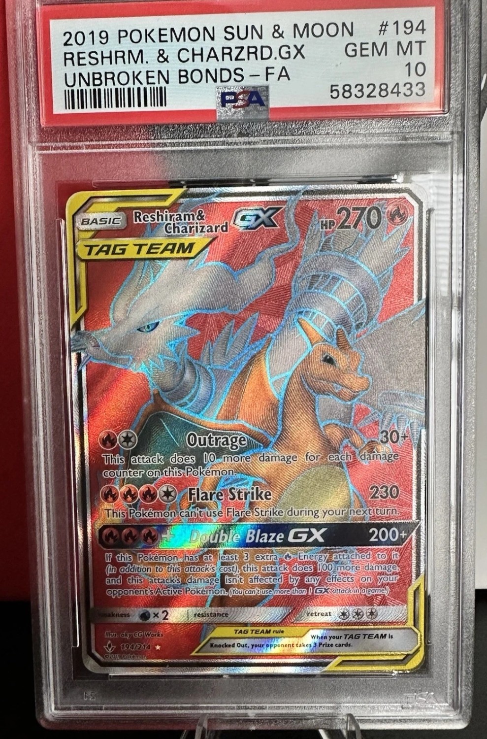 Reshiram & Charizard GX