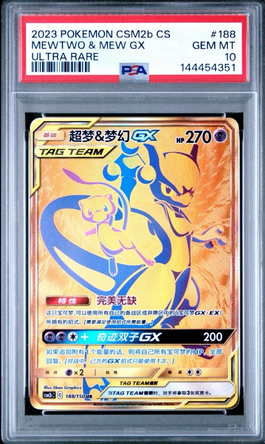 Mewtwo & Mew GX