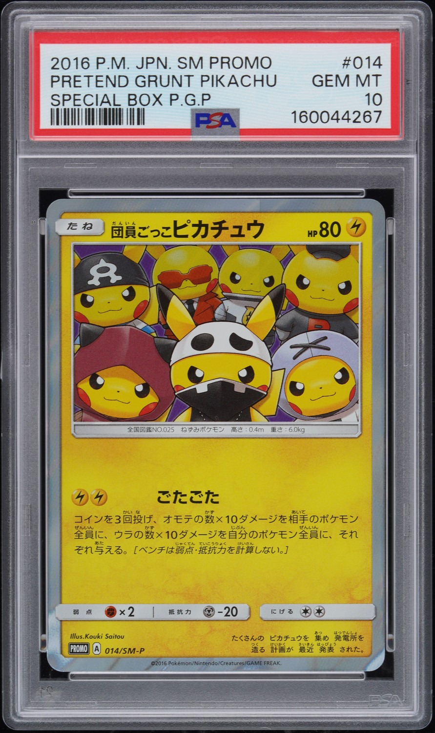 Pretend Grunt Pikachu