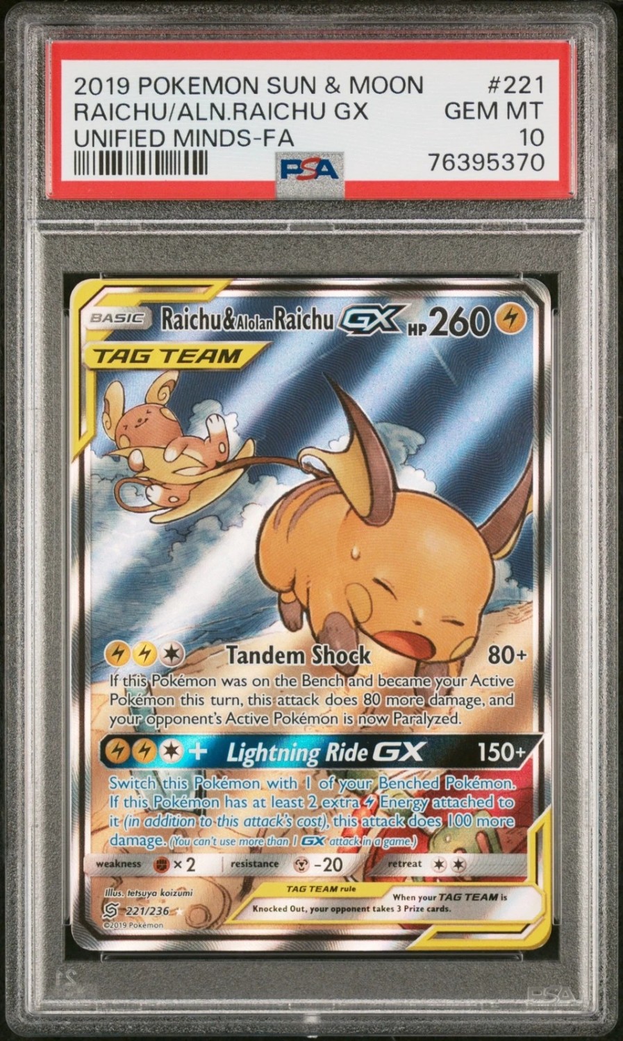 Raichu & Alolan Raichu Gx
