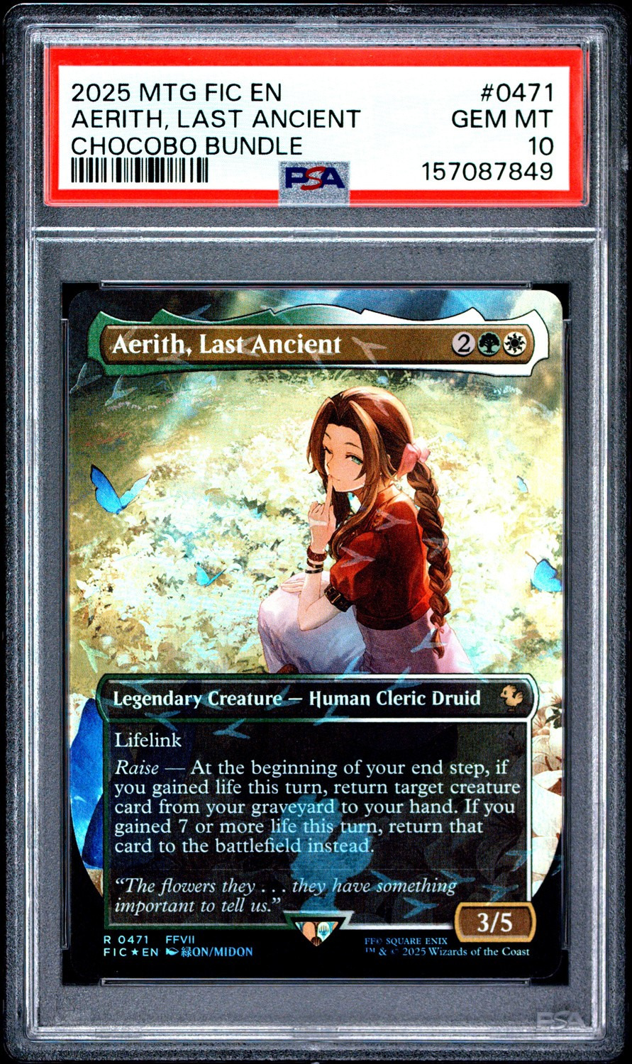 Aerith, Last Ancient CHOCOBO TRACK FOIL R/(Chocobo Bundle Insert)