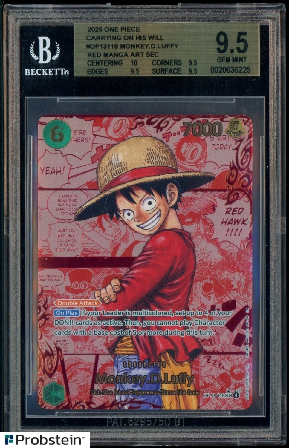 Monkey.D.Luffy RED MANGA ART SEC