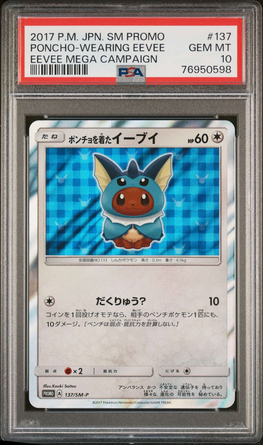 Poncho-wearing Eevee