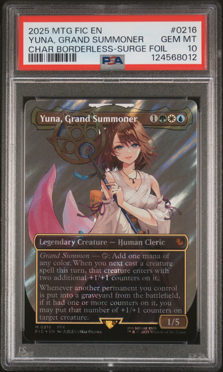 Yuna, Grand Summoner BORDERLESS SURGE FOIL M