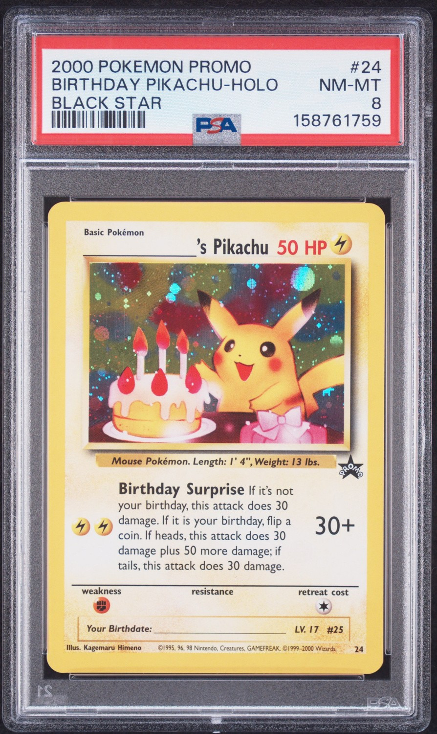 BIRTHDAY PIKACHU