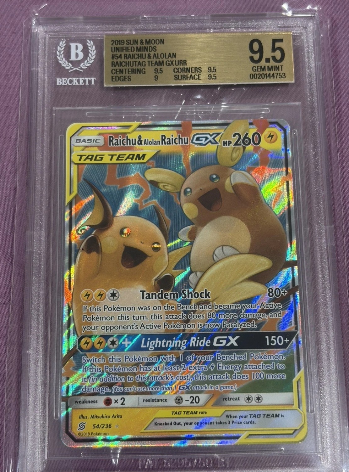 Raichu & Alolan Raichu GX