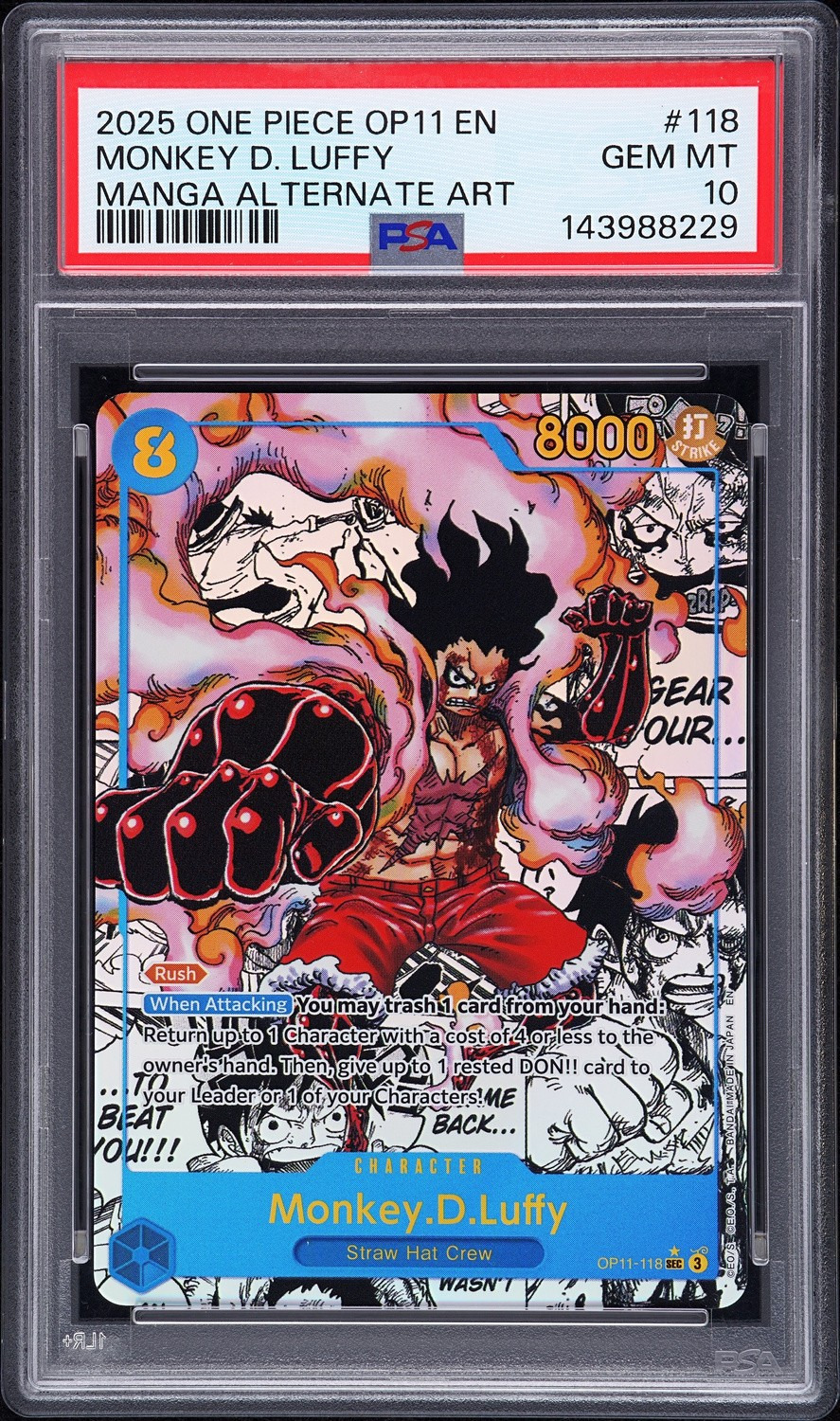 Monkey.D.Luffy MANGA ART SEC