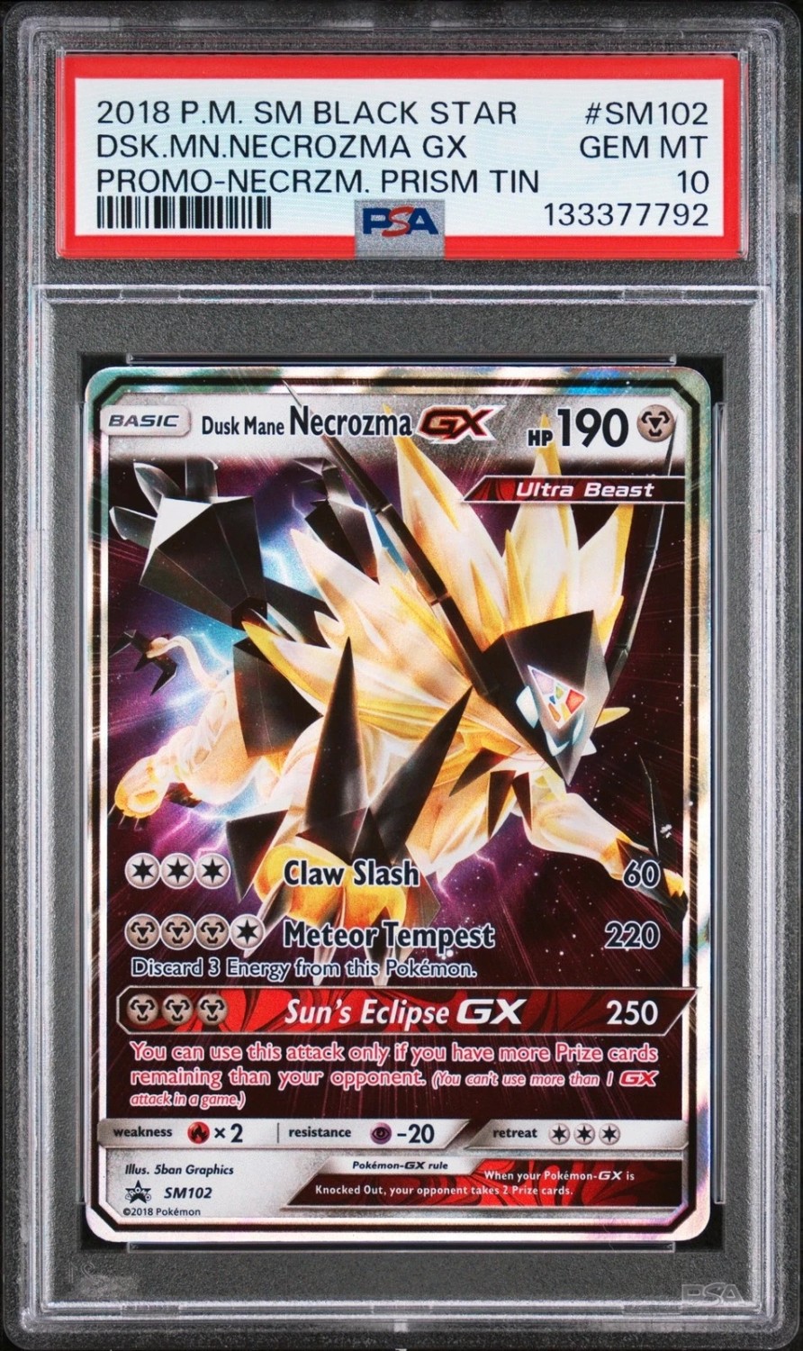 Dusk Mane Necrozma Gx