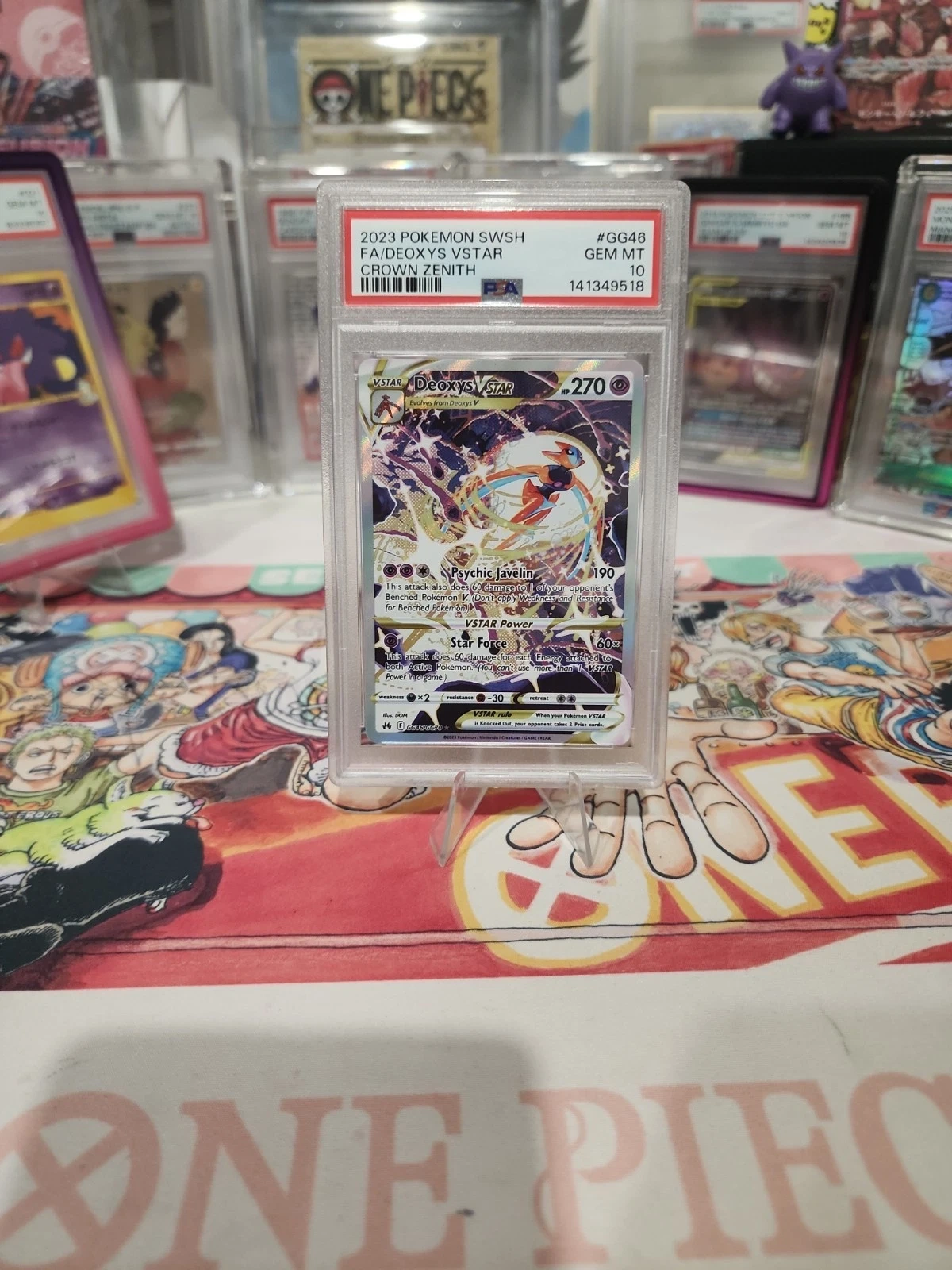 2023 Pokemon Sword And Shield Crown Zenith Deoxys VSTAR Fa PSA 10 #GG46