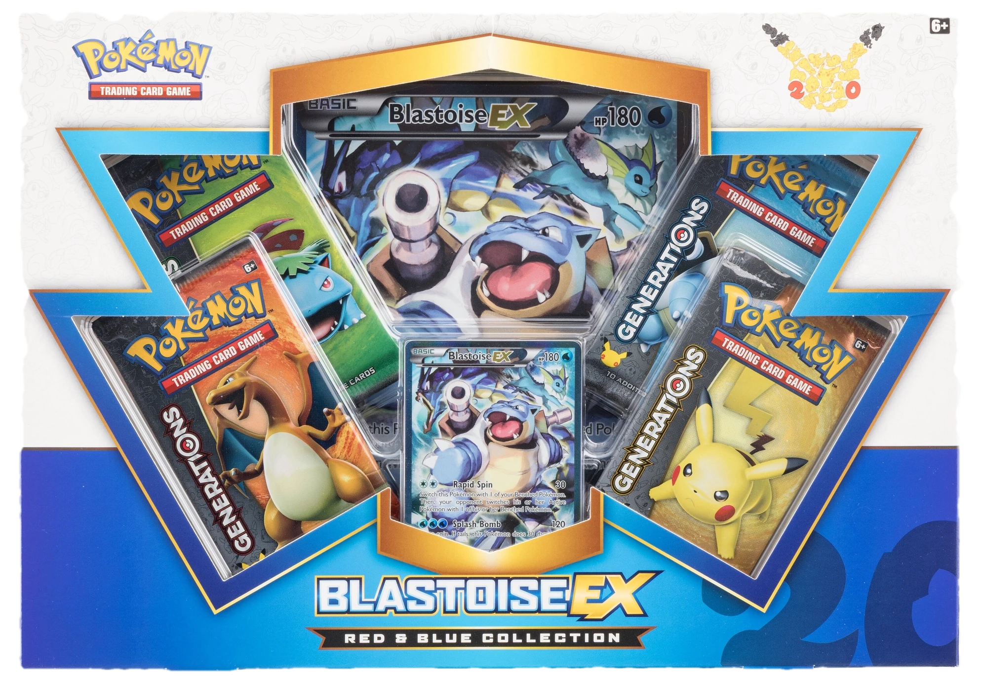 Generations Blastoise Red & Blue Collection Collection Box