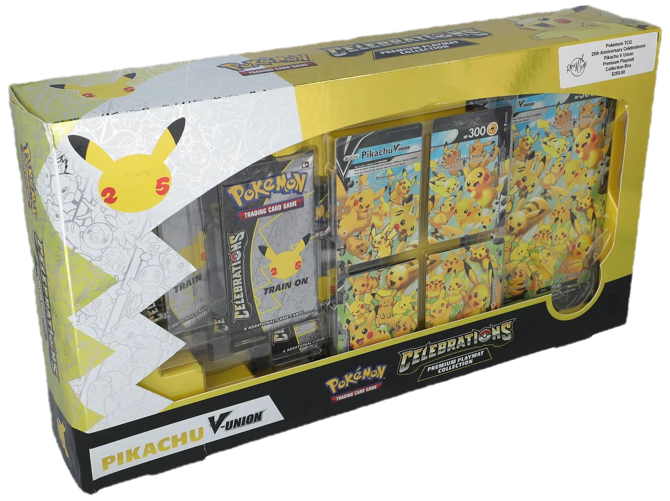 Celebrations Pikachu V Union Premium Playmat Collection Collection Box