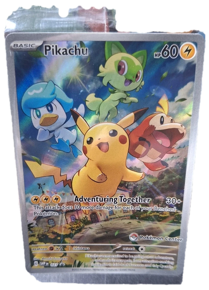 Paldea Evolved Pikachu 027 Promo Sealed Promo Card